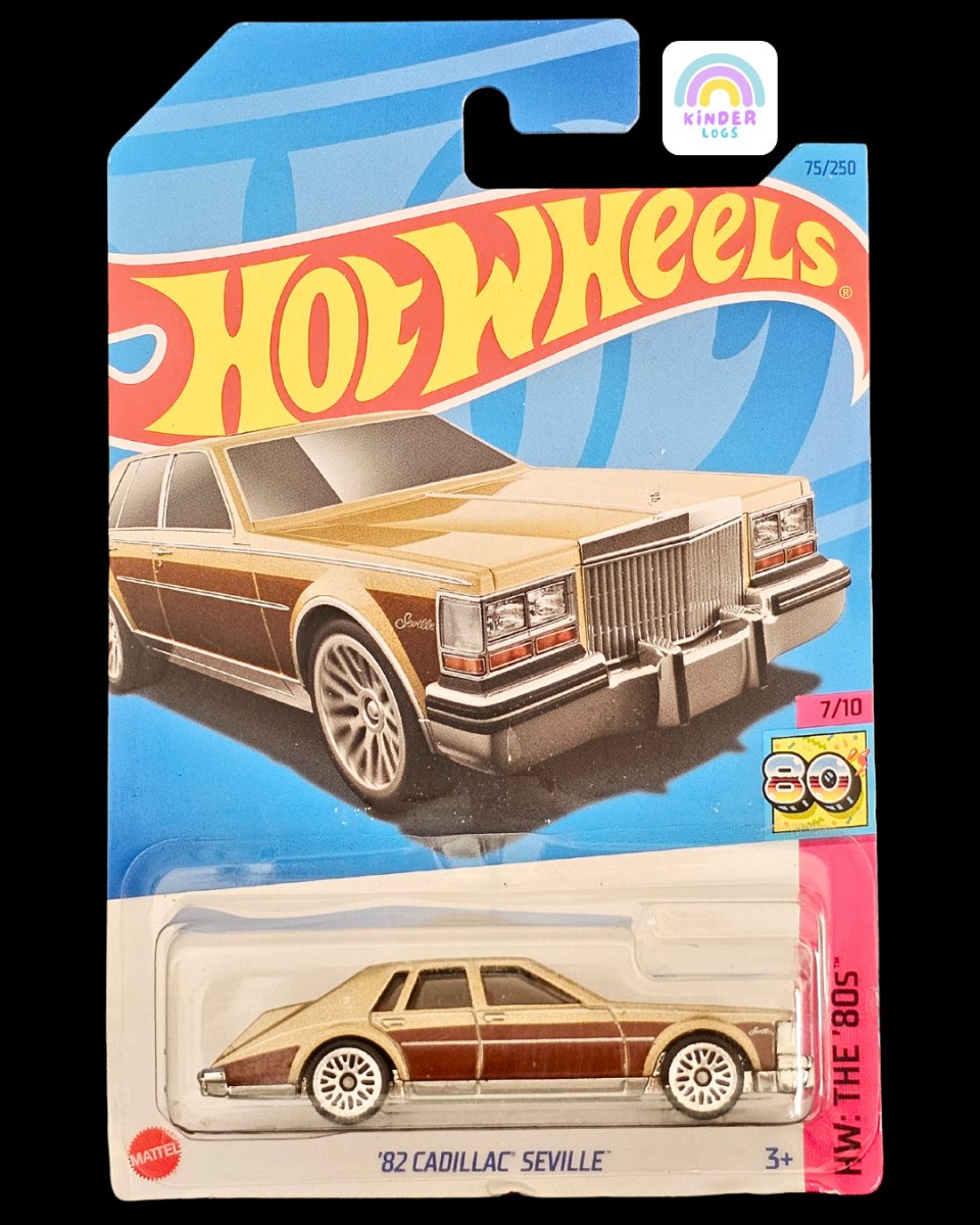Hot Wheels 1982 Cadillac Seville - Retro Brown Color - Kinder Logs