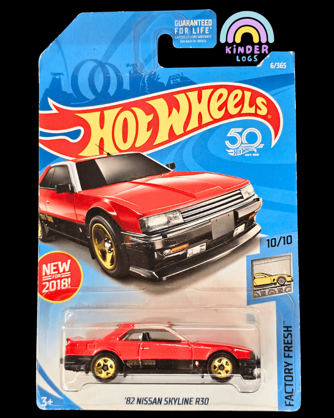 Hot Wheels 1982 Nissan Skyline R30 - 50th Anniversary (Imported) - Kinder Logs