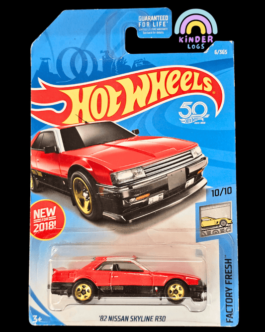Hot Wheels 1982 Nissan Skyline R30 - 50th Anniversary (Imported) - Kinder Logs
