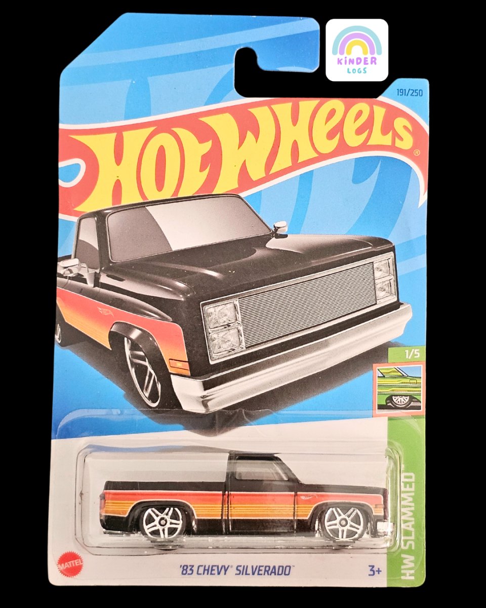 Hot Wheels 1983 Chevy Silverado - HW Slammed - Kinder Logs