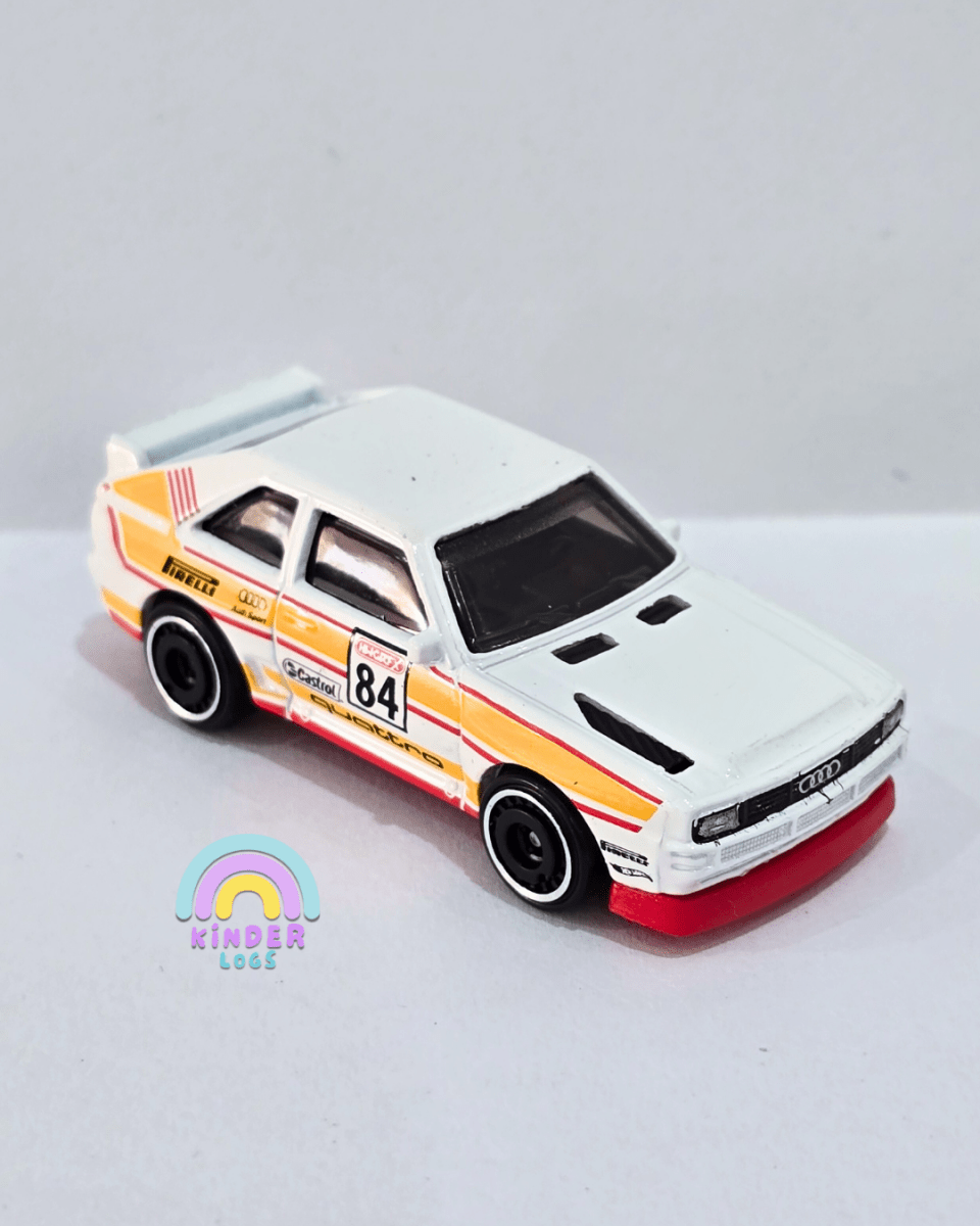 Hot Wheels 1984 Audi Sport Quattro - White (Uncarded) - Kinder Logs