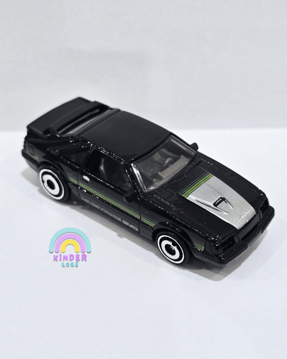 Hot Wheels 1984 Ford Mustang SVO - Black (Uncarded) - Kinder Logs