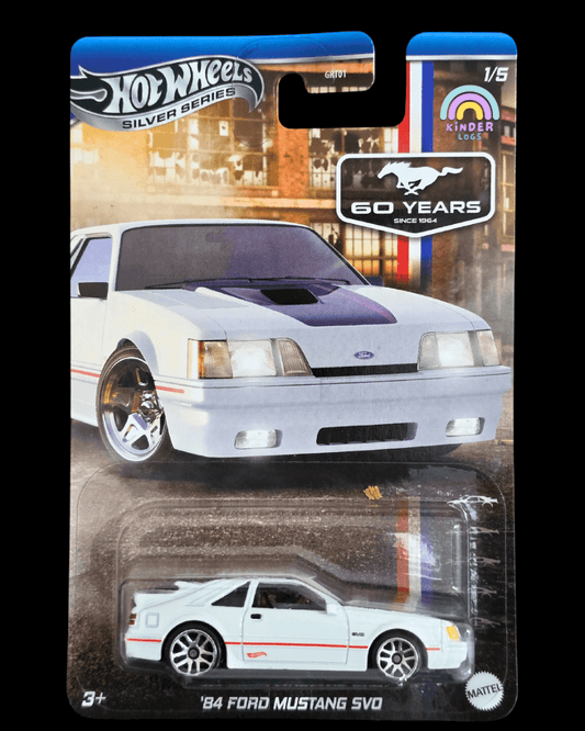 Hot Wheels 1984 Ford Mustang SVO - Mustang 60 Years (Imported) - Kinder Logs