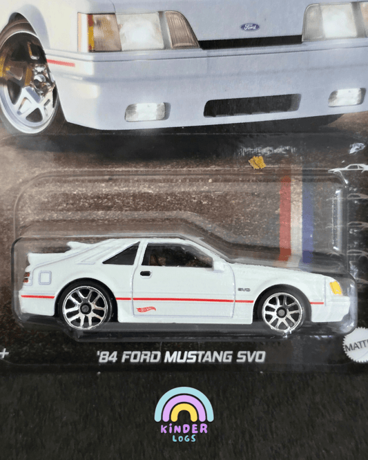 Hot Wheels 1984 Ford Mustang SVO - Mustang 60 Years (Imported) - Kinder Logs