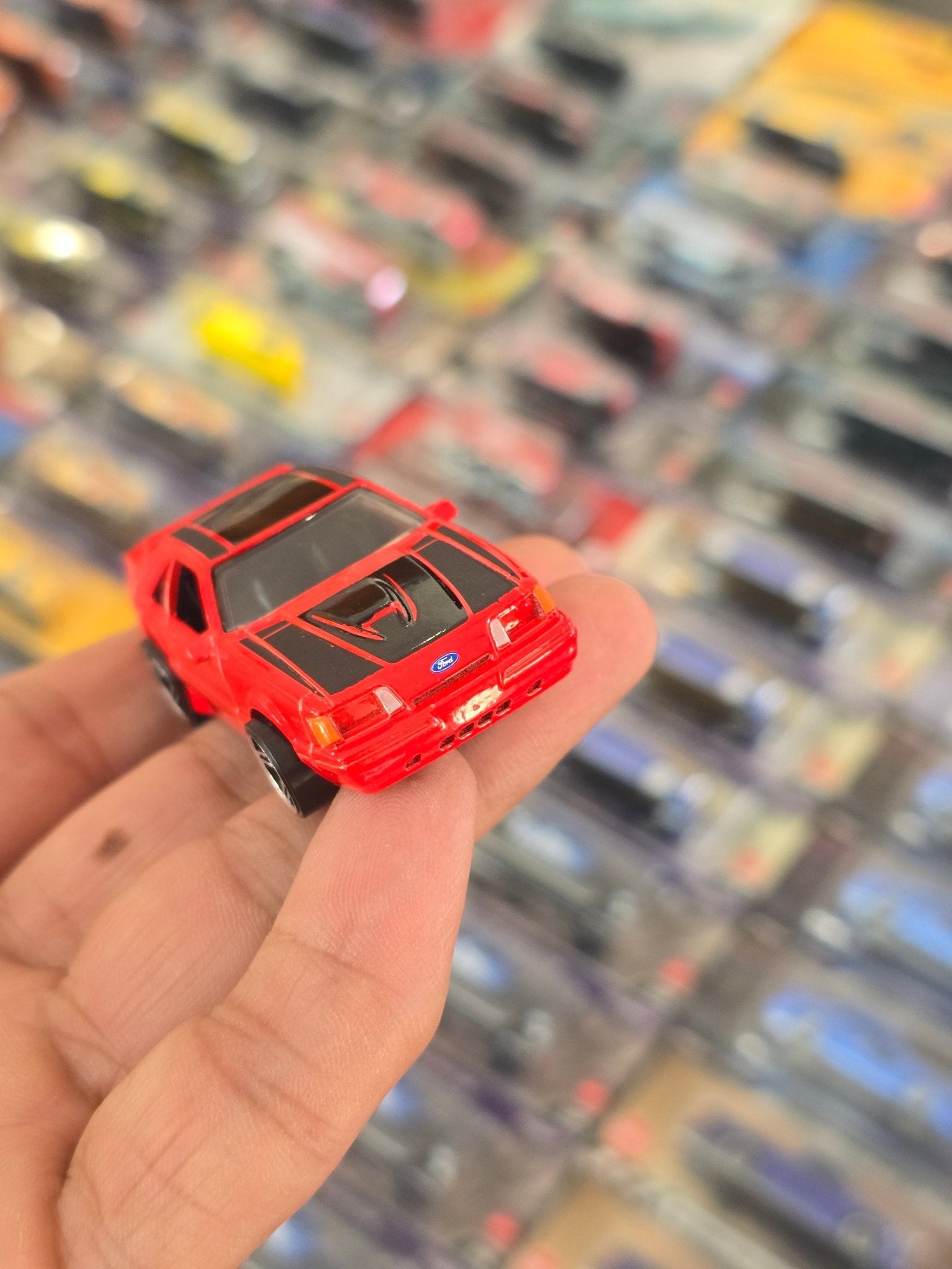 Hot Wheels 1984 Ford Mustang SVO - Red (Uncarded) - Kinder Logs