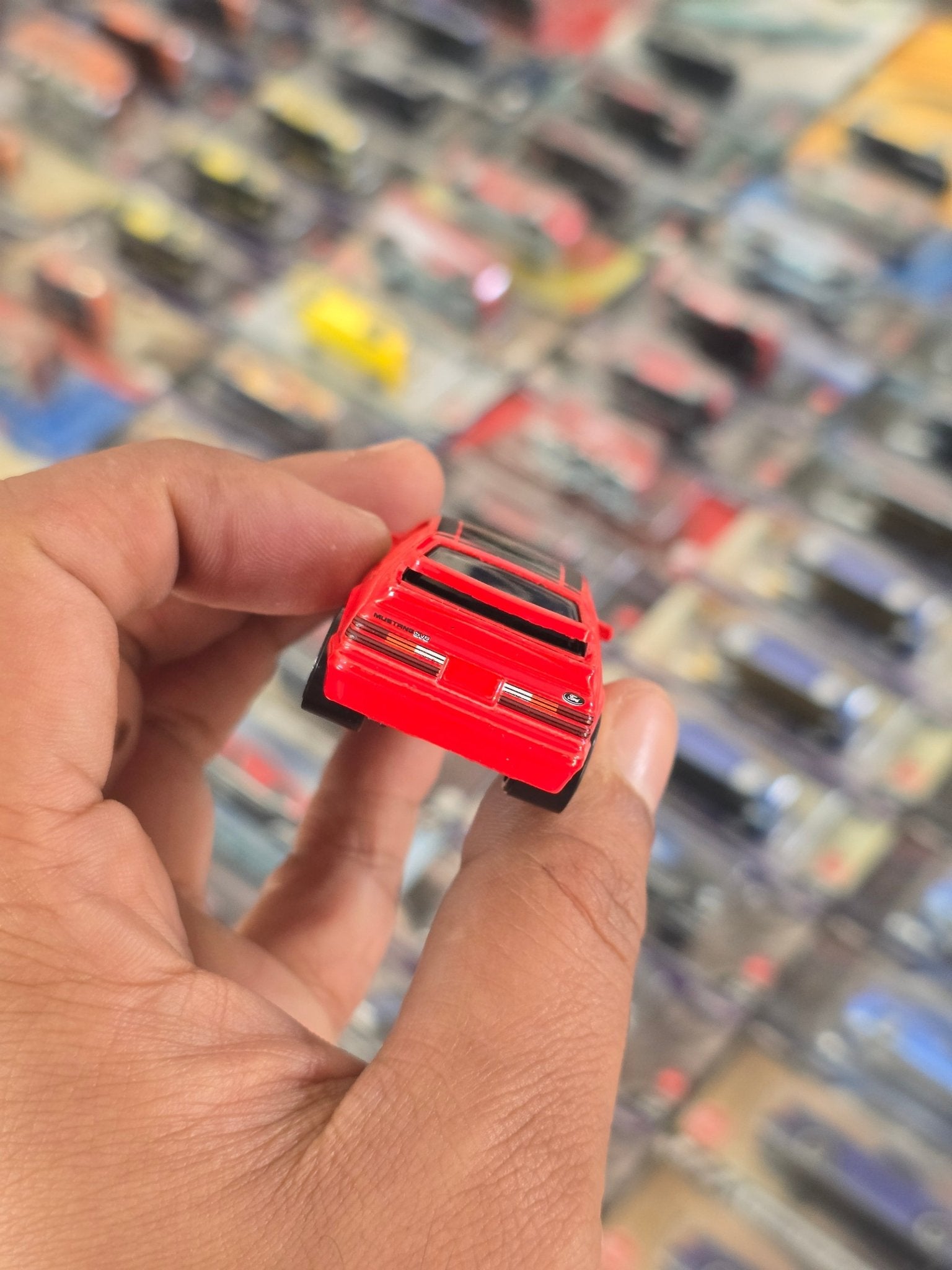 Hot Wheels 1984 Ford Mustang SVO - Red (Uncarded) - Kinder Logs