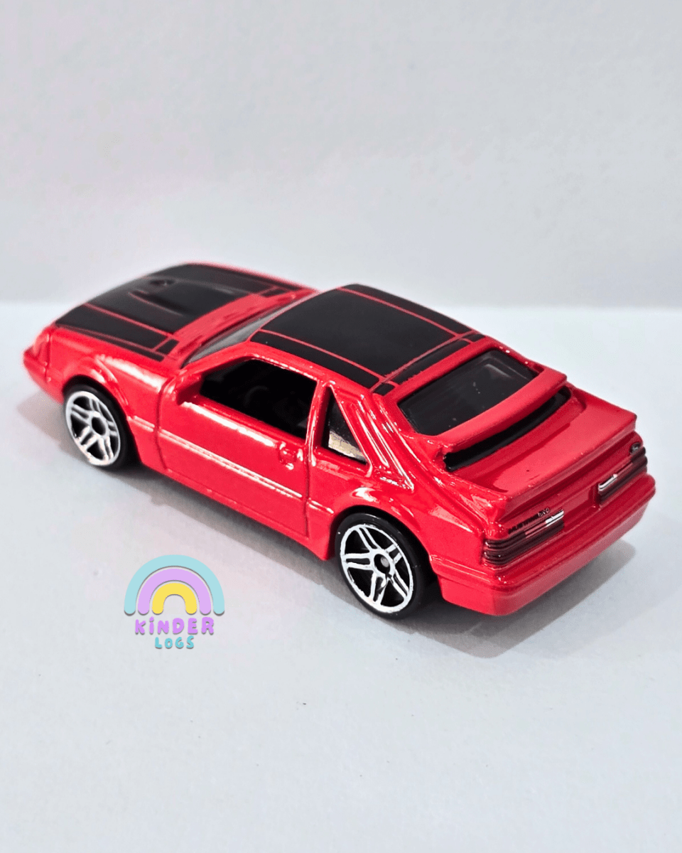 Hot Wheels 1984 Ford Mustang SVO - Red (Uncarded) - Kinder Logs