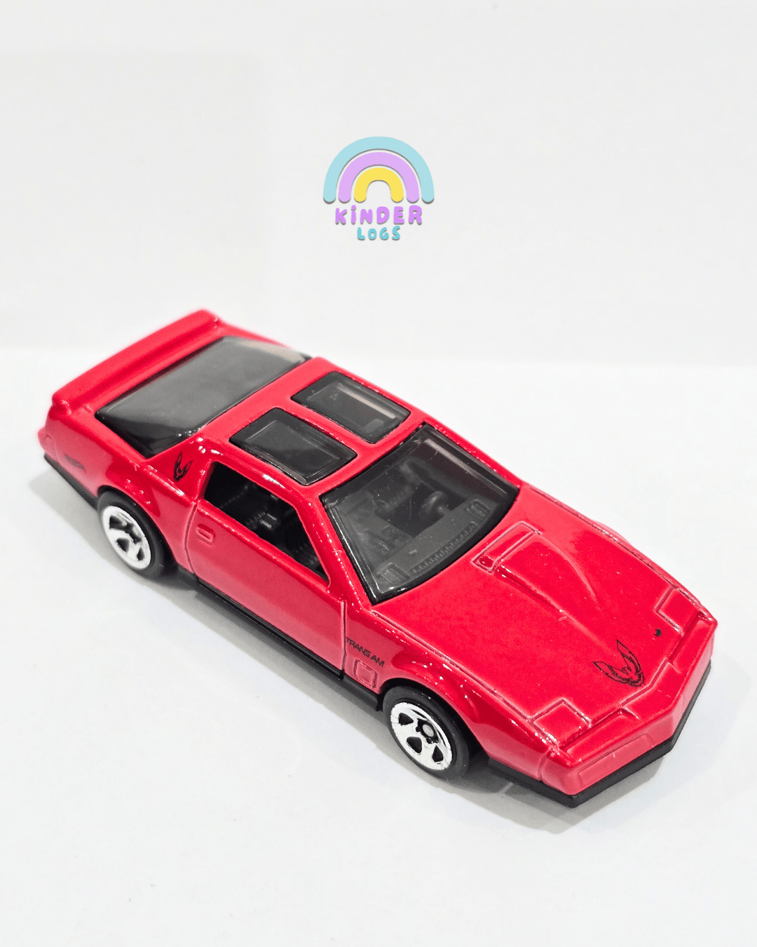 Hot Wheels 1984 Pontiac Firebird - Red (Uncarded) - Kinder Logs