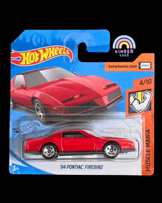 Hot Wheels 1984 Pontiac Firebird - Short Card (Imported) - Kinder Logs