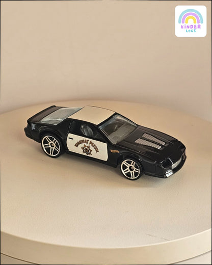 Hot Wheels 1985 Chevrolet Camaro Police Car (Uncarded) - Kinder Logs
