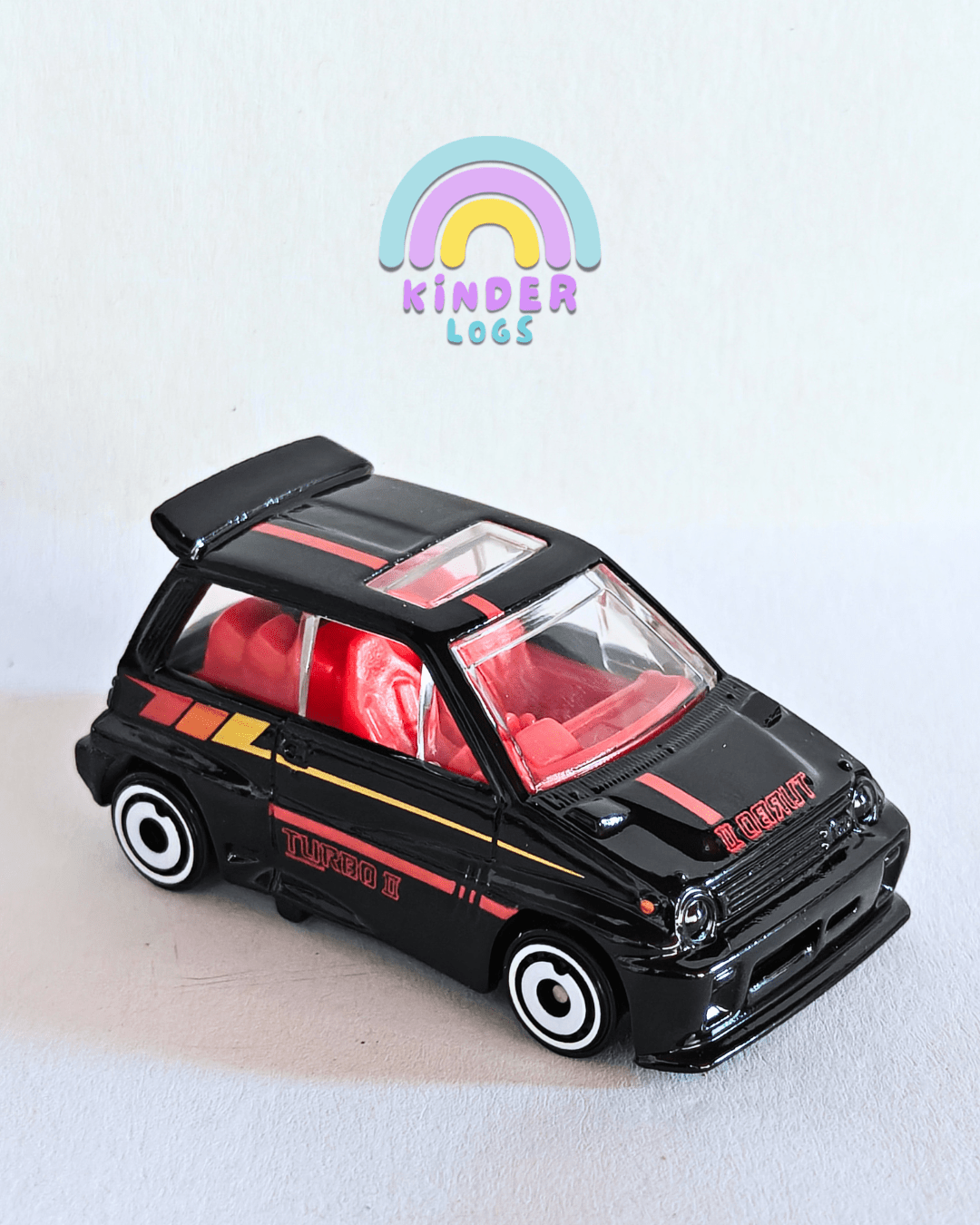 Hot Wheels 1985 Honda City Turbo II (Black) - Kinder Logs