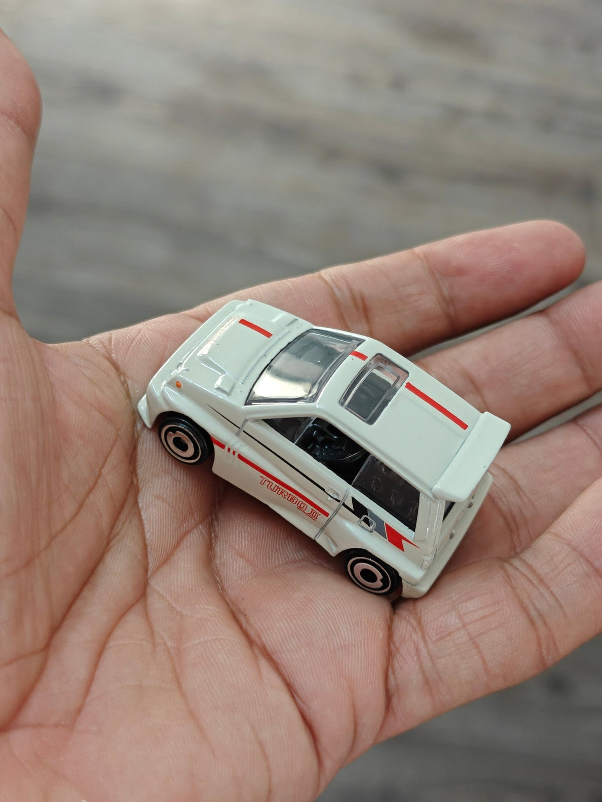 Hot Wheels 1985 Honda City Turbo II - Cream (Uncarded - New) - Kinder Logs