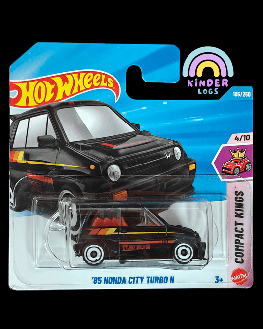 Hot Wheels 1985 Honda City Turbo II - Short Card (Imported) - Kinder Logs