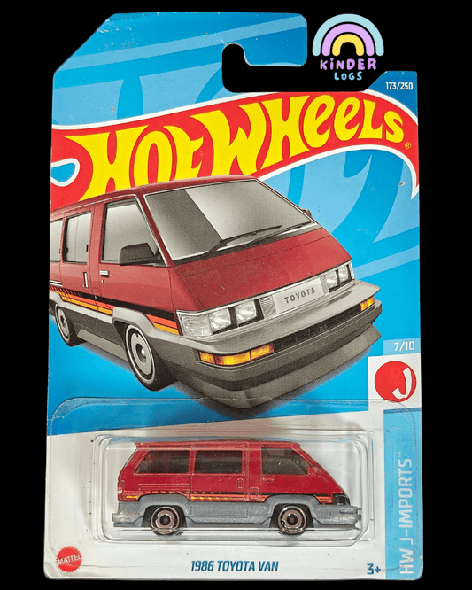 Hot Wheels 1986 Toyota Van - Maroon (Imported) - Kinder Logs