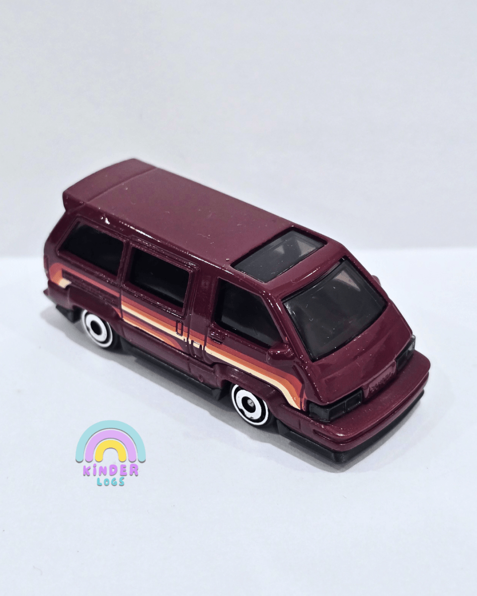 Hot Wheels 1986 Toyota Van - Maroon (Uncarded) - Kinder Logs