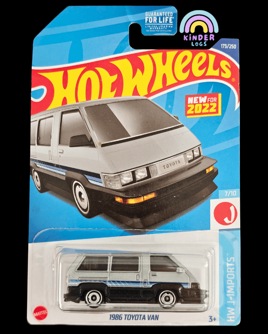 Hot Wheels 1986 Toyota Van - Silver (Imported) - Kinder Logs
