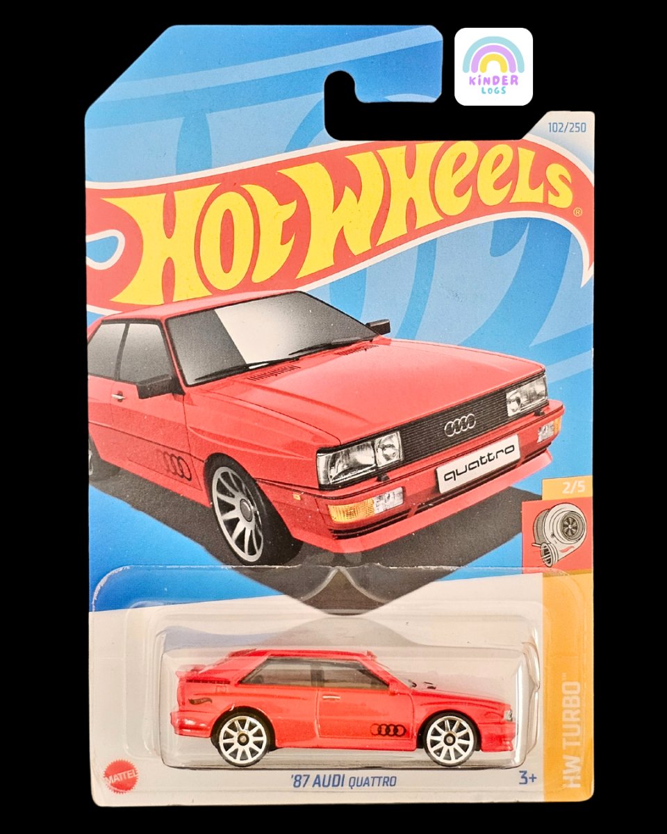 Hot Wheels 1987 Audi Quattro - Rare Model - Kinder Logs