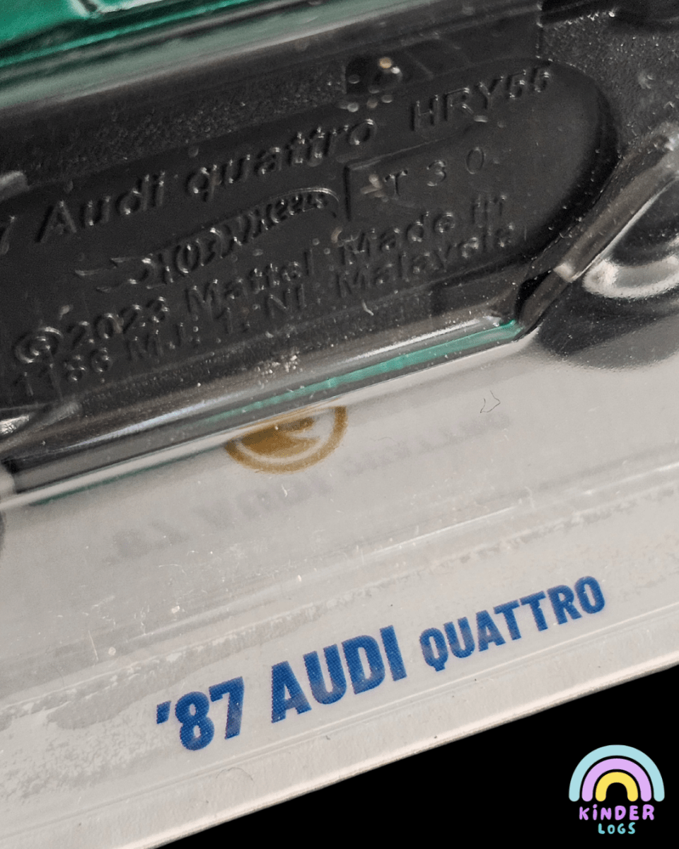 Hot Wheels 1987 Audi Quattro Super Treasure Hunt (STH) - Kinder Logs