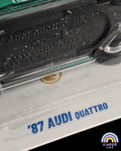 Hot Wheels 1987 Audi Quattro Super Treasure Hunt (STH) - Kinder Logs