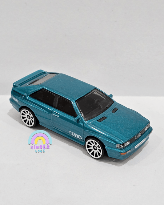 Hot Wheels 1987 Audi Quattro - Teal (Uncarded) - Kinder Logs