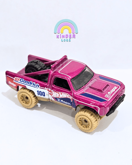 Hot Wheels 1987 Dodge D100 (Used Car) - Kinder Logs