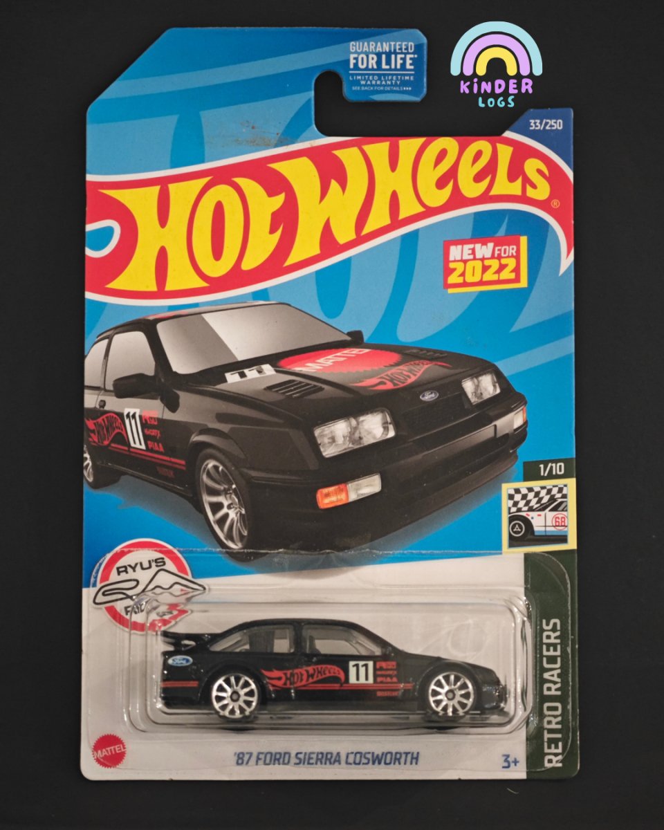 Hot Wheels 1987 Ford Sierra Cosworth (Black) - Kinder Logs