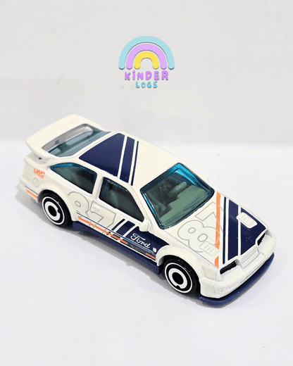 Hot Wheels 1987 Ford Sierra Cosworth - White (Uncarded) - Kinder Logs