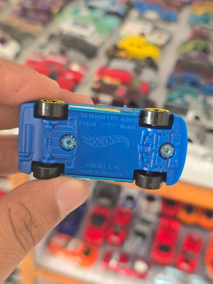 Hot Wheels 1988 Honda CR - X - Blue Color (Uncarded) - Kinder Logs