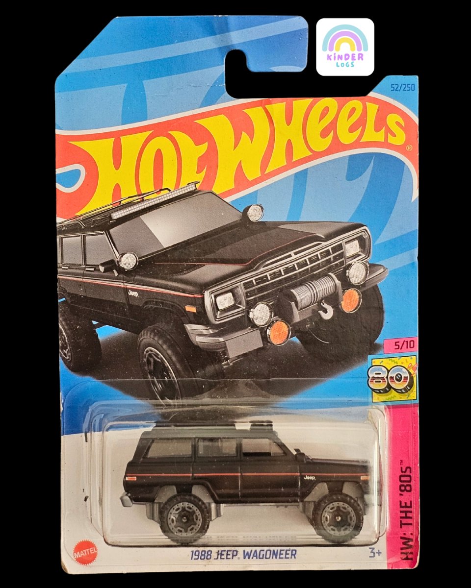 Hot Wheels 1988 Jeep Wagoneer SUV - Kinder Logs