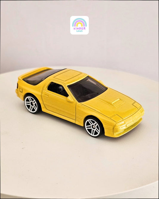 Hot Wheels 1989 Mazda Savanna - Rare Yellow Color (Uncarded) - Kinder Logs