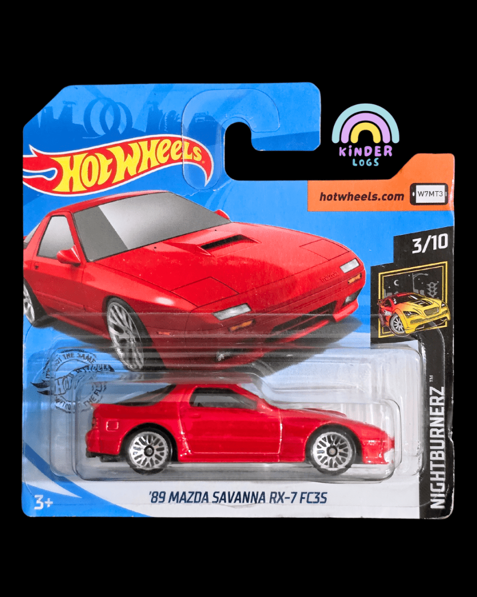 Hot Wheels 1989 Mazda Savanna RX - 7 FC3S - Short Card (Imported) - Kinder Logs