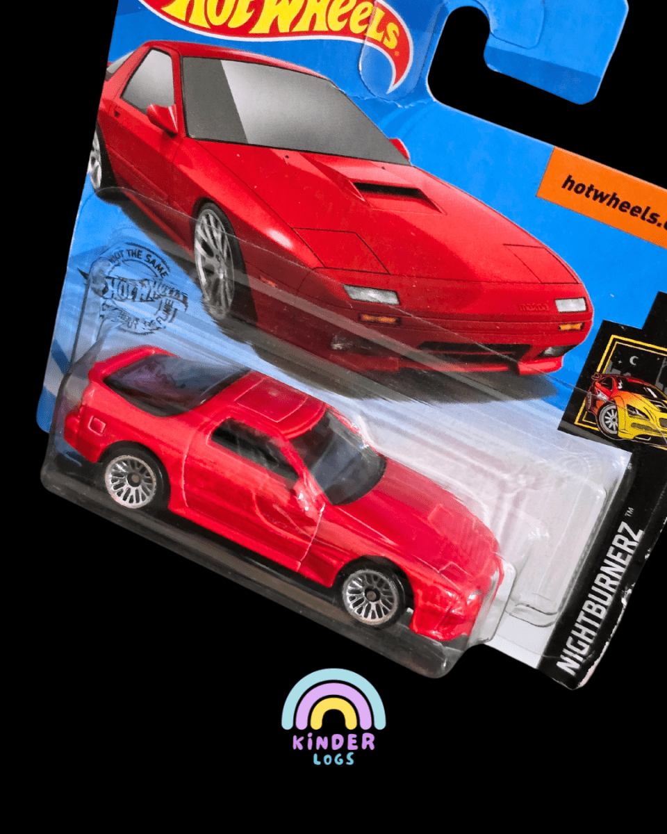 Hot Wheels 1989 Mazda Savanna RX - 7 FC3S - Short Card (Imported) - Kinder Logs