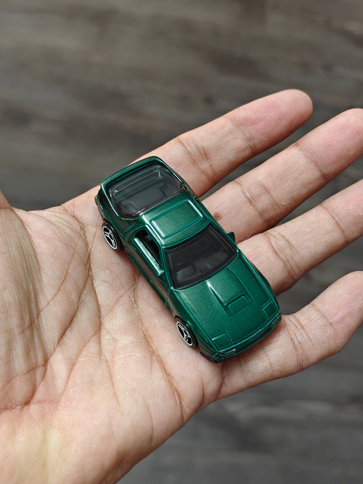 Hot Wheels 1989 Mazda Savanna RX7 - Bottle Green (Uncarded - New) - Kinder Logs