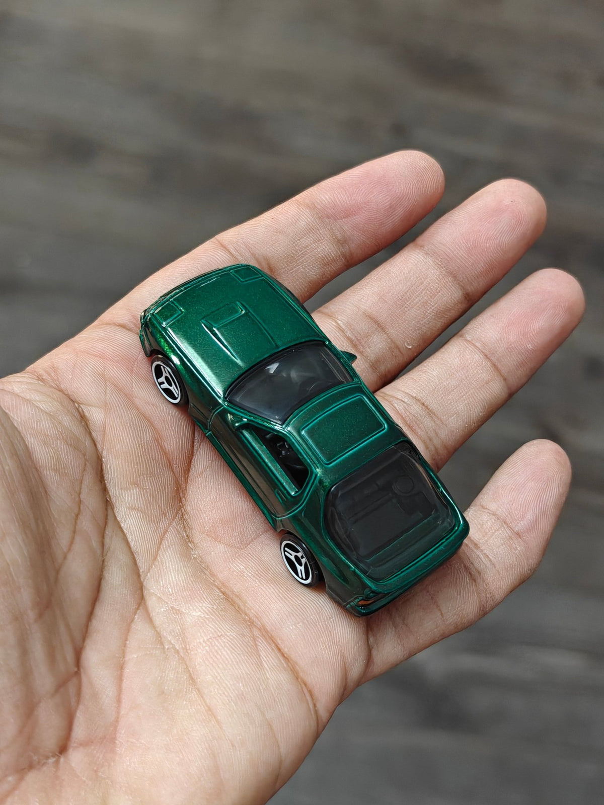Hot Wheels 1989 Mazda Savanna RX7 - Bottle Green (Uncarded - New) - Kinder Logs