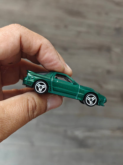 Hot Wheels 1989 Mazda Savanna RX7 - Bottle Green (Uncarded - New) - Kinder Logs