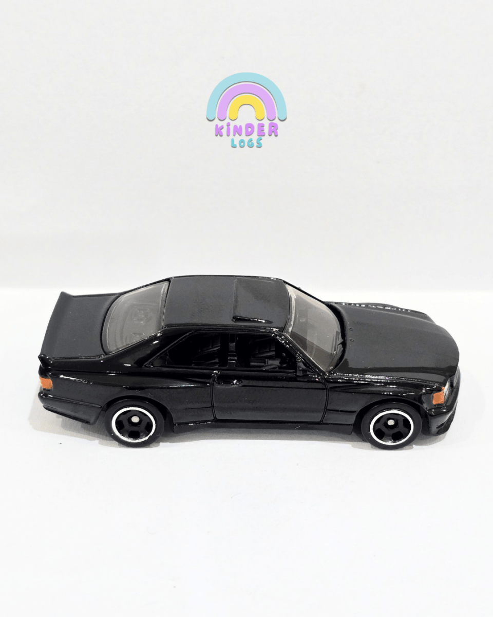 Hot Wheels 1989 Mercedes - Benz 560 SEC AMG - Black (Uncarded) - Kinder Logs