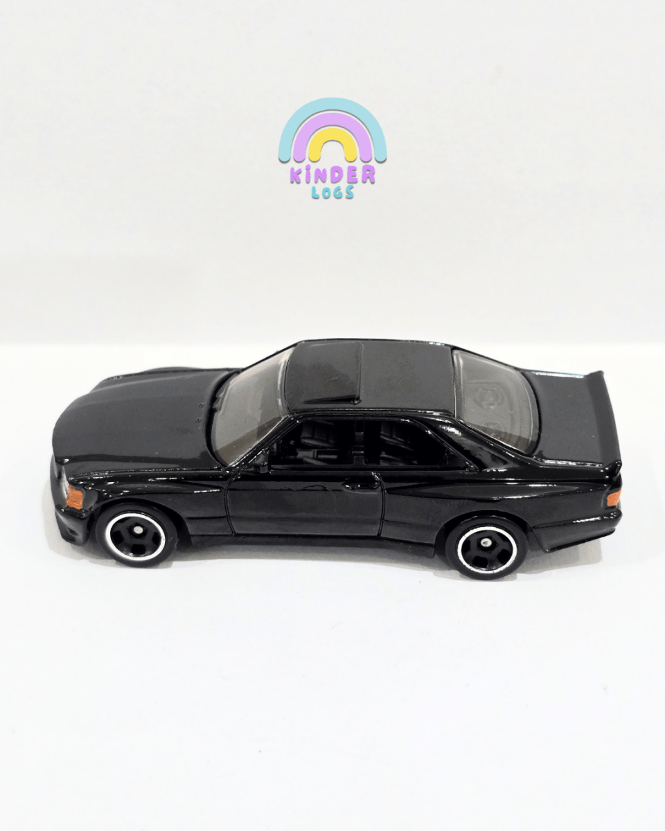 Hot Wheels 1989 Mercedes - Benz 560 SEC AMG - Black (Uncarded) - Kinder Logs