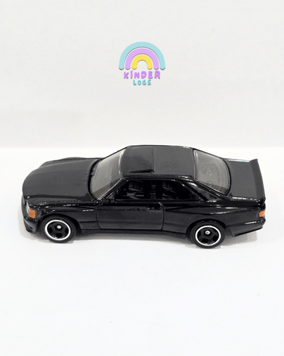Hot Wheels 1989 Mercedes - Benz 560 SEC AMG - Black (Uncarded) - Kinder Logs