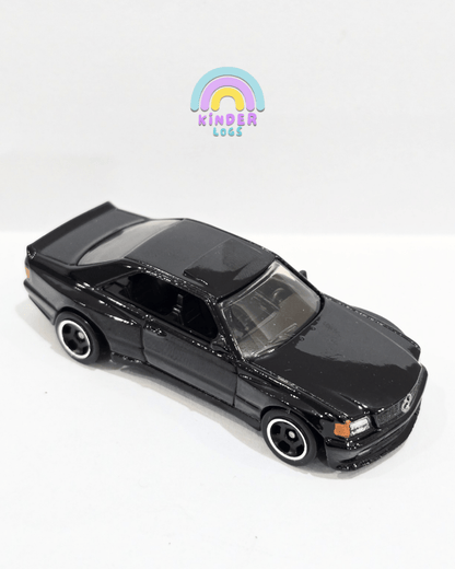 Hot Wheels 1989 Mercedes - Benz 560 SEC AMG - Black (Uncarded) - Kinder Logs
