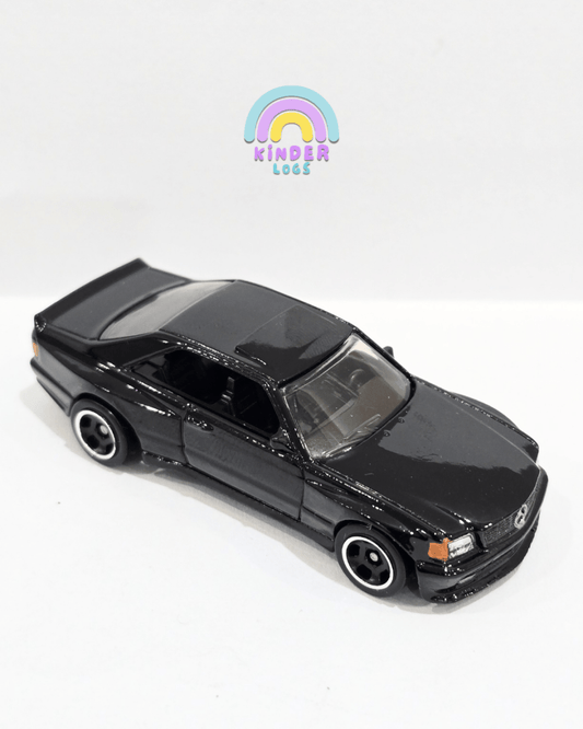Hot Wheels 1989 Mercedes - Benz 560 SEC AMG - Black (Uncarded) - Kinder Logs