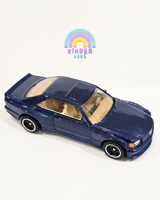 Hot Wheels 1989 Mercedes - Benz 560 SEC AMG - Dark Blue (Uncarded) - Kinder Logs