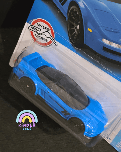 Hot Wheels 1990 Acura NSX - Blue (Imported) - Kinder Logs