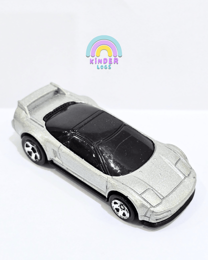 Hot Wheels 1990 Acura NSX - Silver (Uncarded) - Kinder Logs
