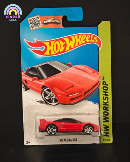 Hot Wheels 1990 Acura NSX Sports Car - Kinder Logs