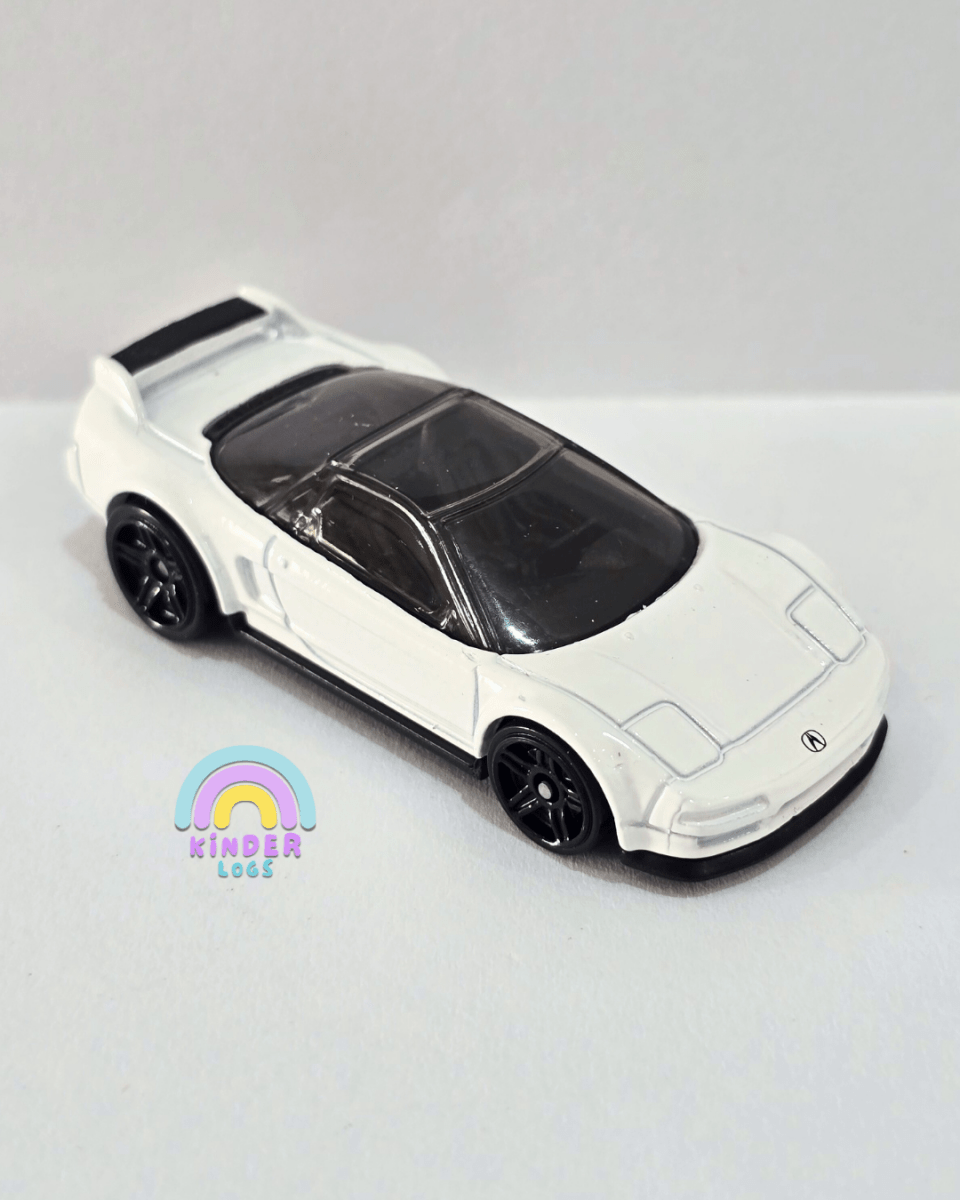 Hot Wheels 1990 Acura NSX - White (Uncarded) - Kinder Logs