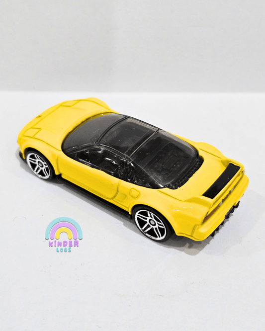 Hot Wheels 1990 Acura NSX - Yellow (Uncarded) - Kinder Logs