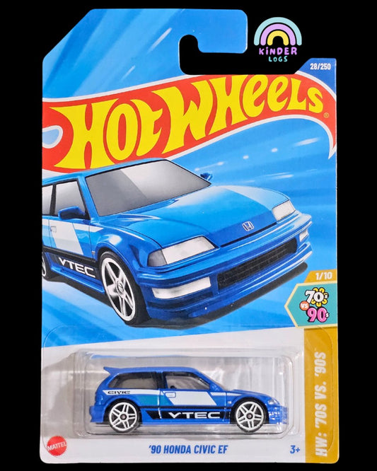 Hot Wheels 1990 Honda Civic EF (A Case) - Kinder Logs