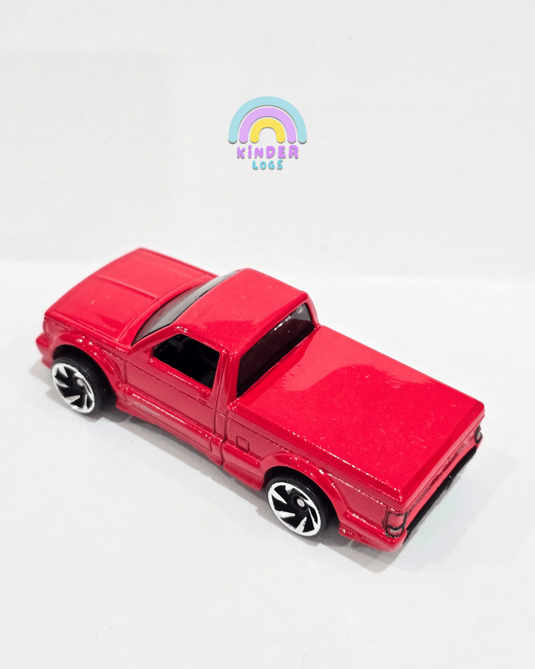 Hot Wheels 1991 GMC Syclone - Red (Uncarded) - Kinder Logs