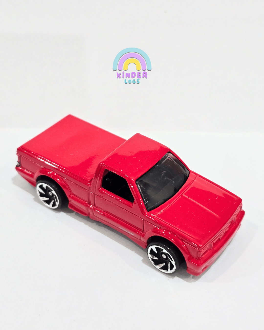 Hot Wheels 1991 GMC Syclone - Red (Uncarded) - Kinder Logs