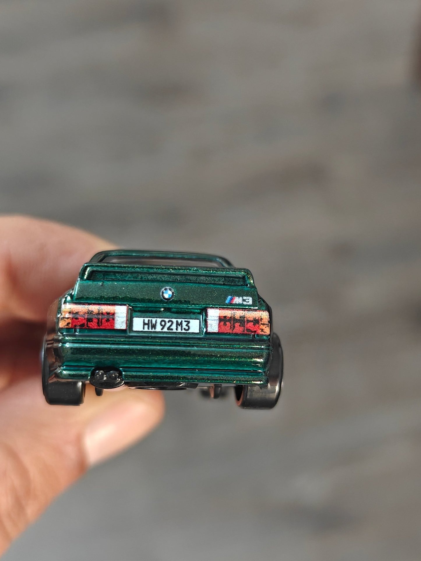 Hot Wheels 1992 BMW M3 - Green (Uncarded - New) - Kinder Logs